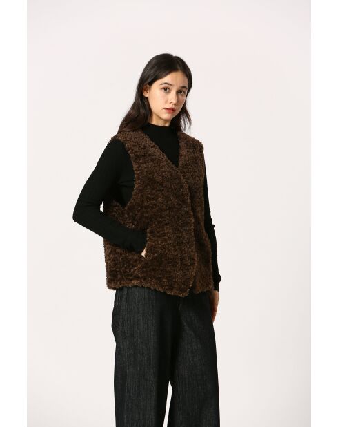 Veste paulette marron