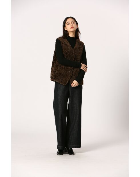 Veste paulette marron