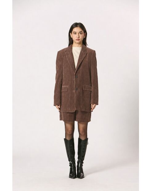 Veste en coton Leontine kaki