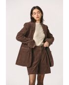 Veste en coton Leontine kaki