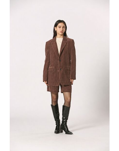 Veste en coton Leontine kaki