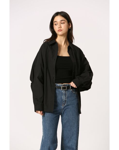 Chemise en coton Berthe noire