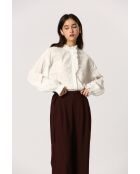 Weiße Baumwollbluse Edmée