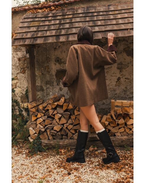 Manteau Zélie marron
