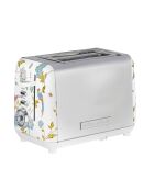 Grille-pain 2 tranches VQ Elveden blanc - 18,5x26x16 cm