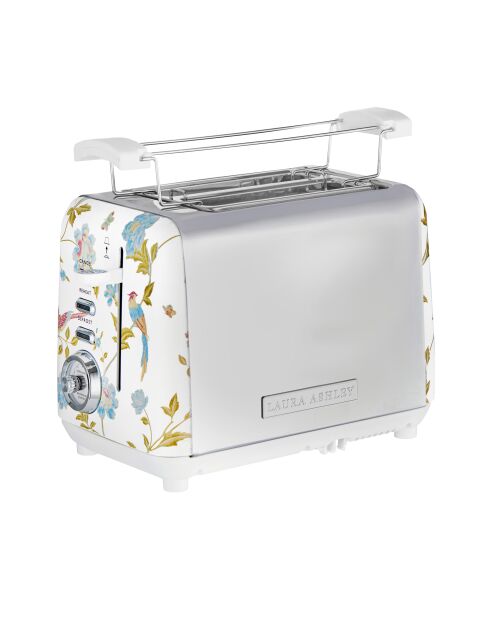 Grille-pain 2 tranches VQ Elveden blanc - 18,5x26x16 cm