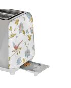 Grille-pain 2 tranches VQ Elveden blanc - 18,5x26x16 cm