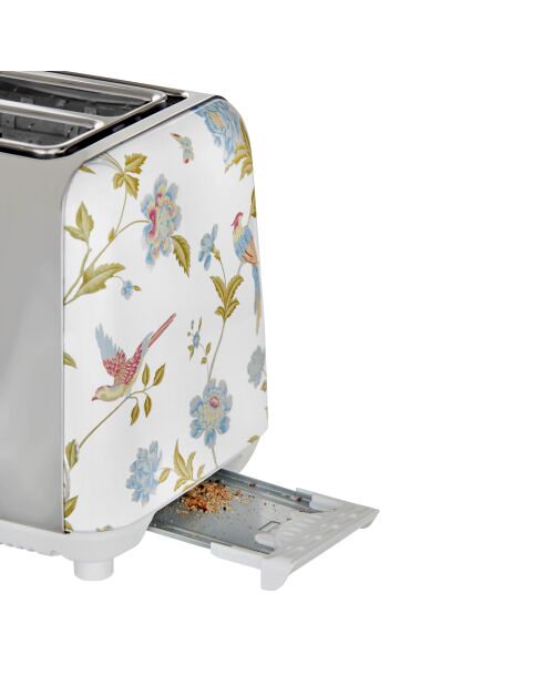 Grille-pain 2 tranches VQ Elveden blanc - 18,5x26x16 cm