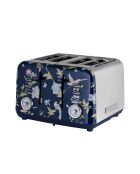 Grille-pain 4 tranches VQ Elveden bleu marine - 18,5x29,2x24 cm