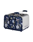 Grille-pain 4 tranches VQ Elveden bleu marine - 18,5x29,2x24 cm