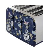 Grille-pain 4 tranches VQ Elveden bleu marine - 18,5x29,2x24 cm
