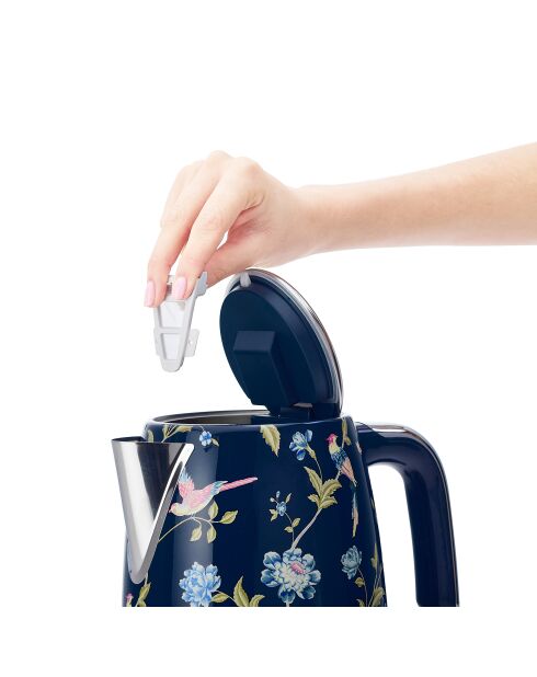 Bouilloire en acier inoxydable VQ Elveden bleu marine - 1,7 L