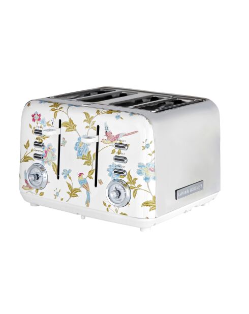 Grille-pain 4 tranches VQ Elveden blanc - 18,5x29,2x24 cm
