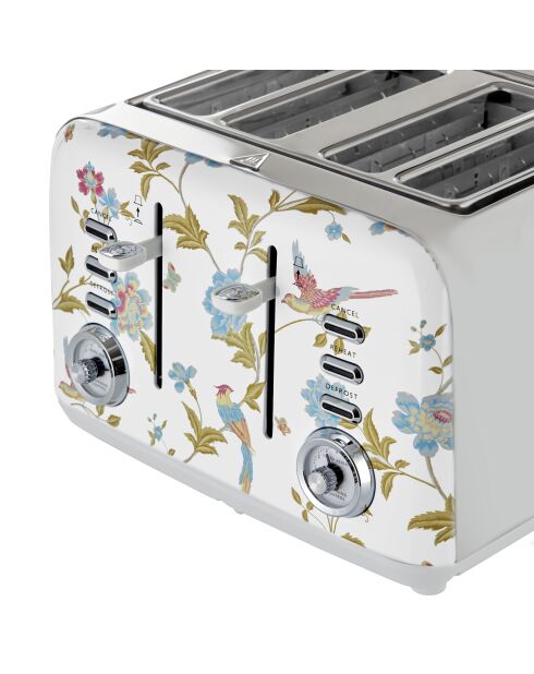 Grille-pain 4 tranches VQ Elveden blanc - 18,5x29,2x24 cm