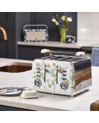 Grille-pain 4 tranches VQ Elveden blanc - 18,5x29,2x24 cm