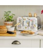 Grille-pain 4 tranches VQ Elveden blanc - 18,5x29,2x24 cm