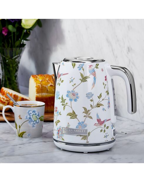 Bouilloire en acier inoxydable VQ Elveden blanc - 1,7 L