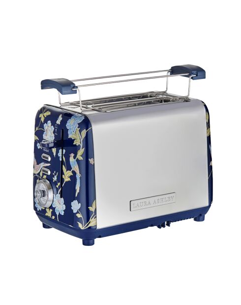 Grille-pain 2 tranches VQ Elveden bleu marine - 18,5x26x16 cm