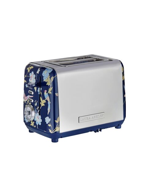 Grille-pain 2 tranches VQ Elveden bleu marine - 18,5x26x16 cm