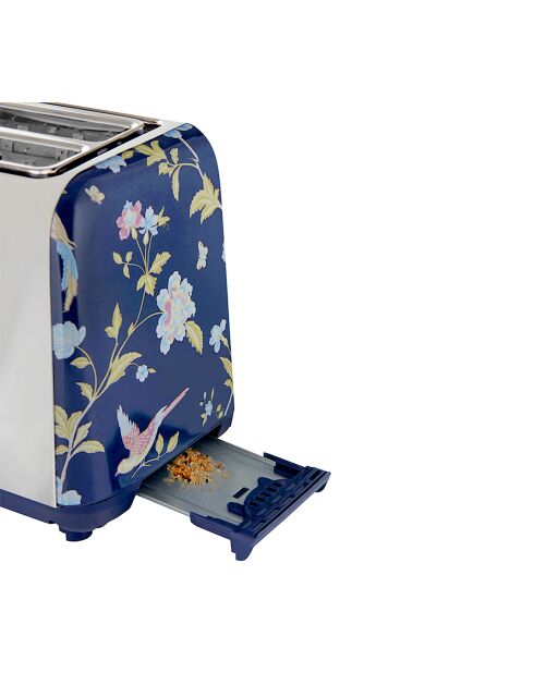 Grille-pain 2 tranches VQ Elveden bleu marine - 18,5x26x16 cm