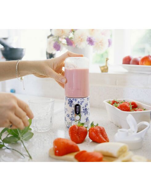 Blender à smoothie USB VQ China Rose - 22,4x8,4x8,4 cm