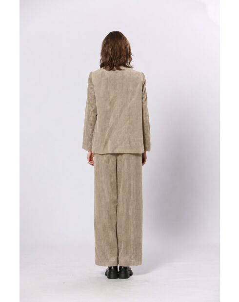 Beigefarbene Baumwolljacke Ninon