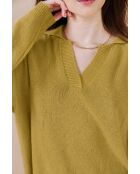 Azélie gelber Pullover