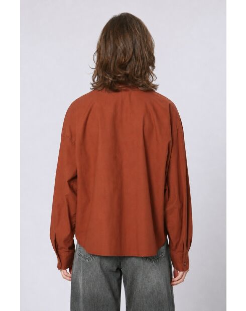 Chemise en coton Priscille brique