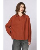 Camisa de algodón Priscille Brick