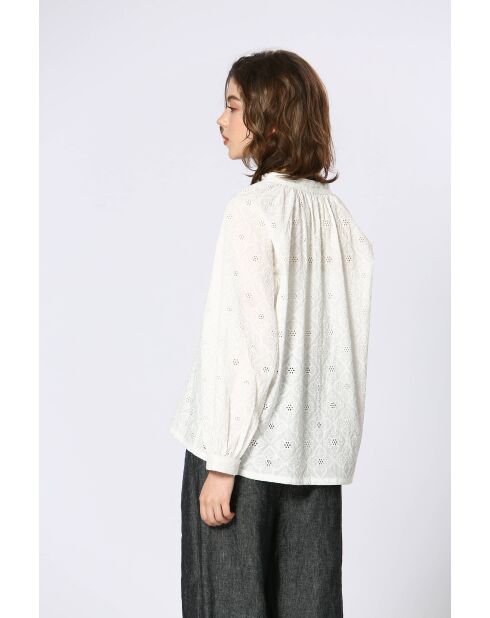 Top en coton Liv blanc