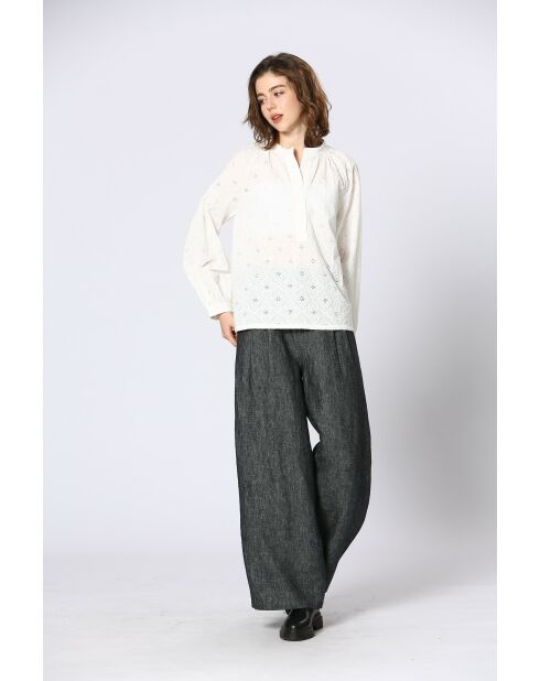 Top en coton Liv blanc