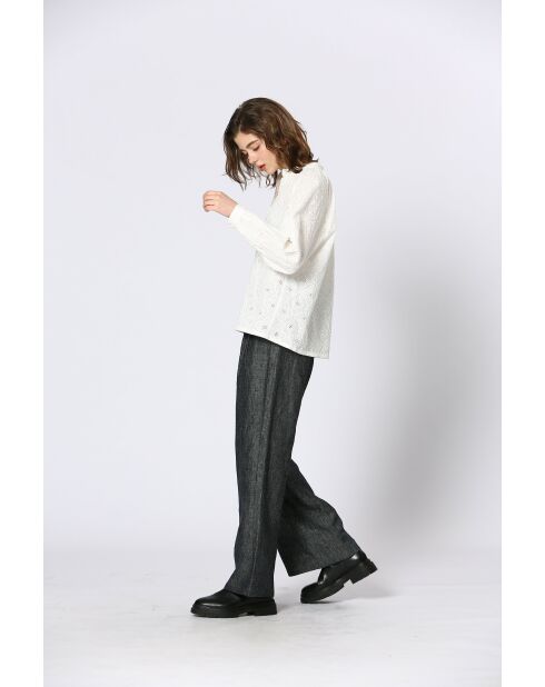 Top en coton Liv blanc