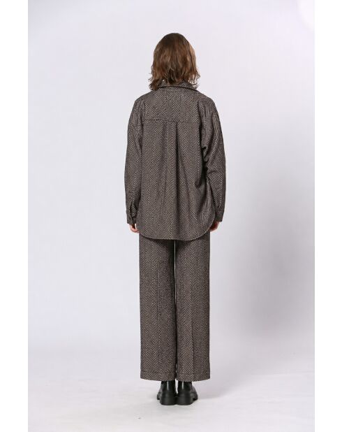 chemise opale marron