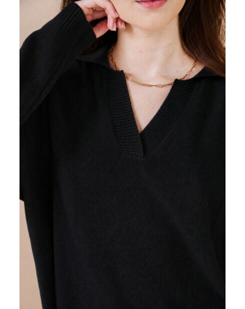 Azélie schwarzer Pullover