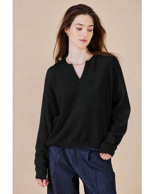 Azélie schwarzer Pullover