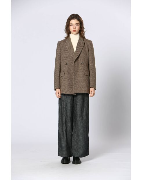Beigefarbene Jacke Orla