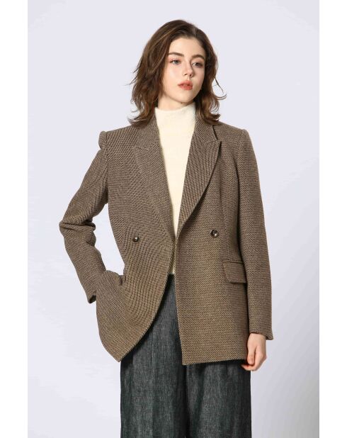 Beigefarbene Jacke Orla