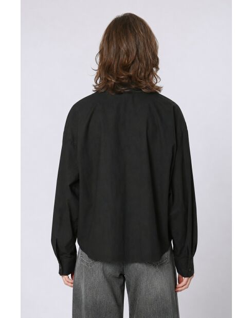 Top en coton Priscille noir