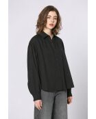 Top de algodón negro Priscille