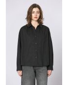 Top de algodón negro Priscille