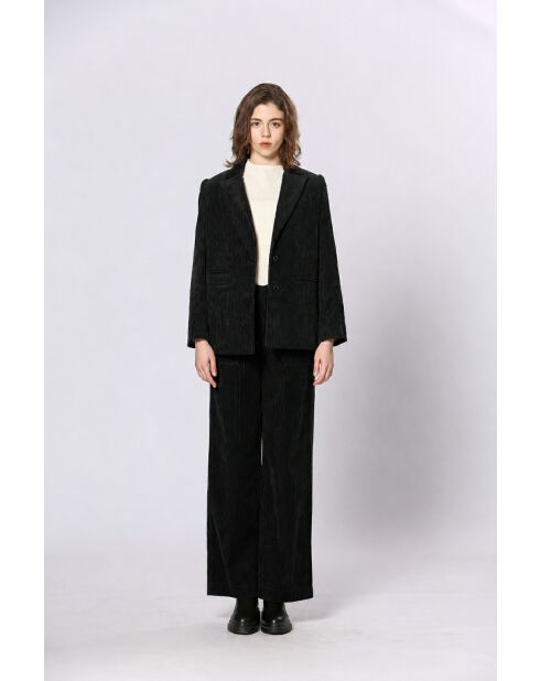 Schwarze Baumwolljacke Ninon
