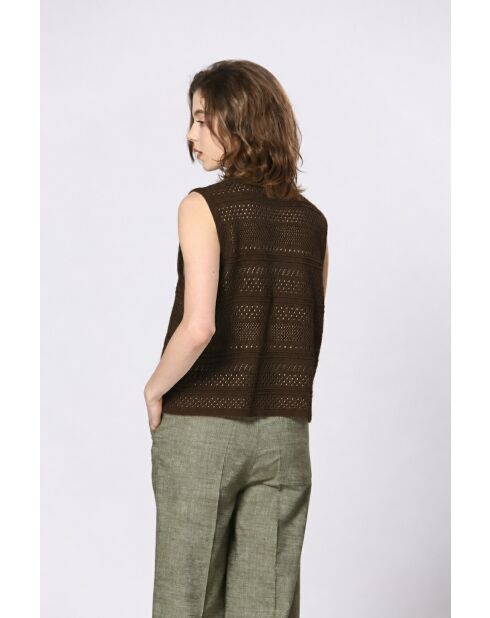 Khakifarbener Pullover Bérénice