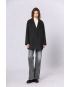 Manteau en laine mélangé Uranie noir