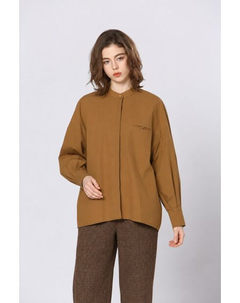 Chemise en coton Roxane kaki
