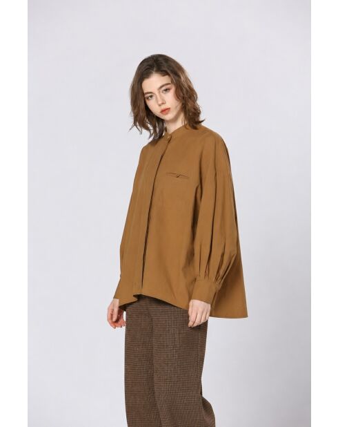 Chemise en coton Roxane kaki