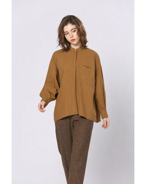 Chemise en coton Roxane kaki