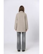 Manteau en laine mélangé Uranie beige