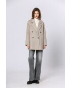 Manteau en laine mélangé Uranie beige