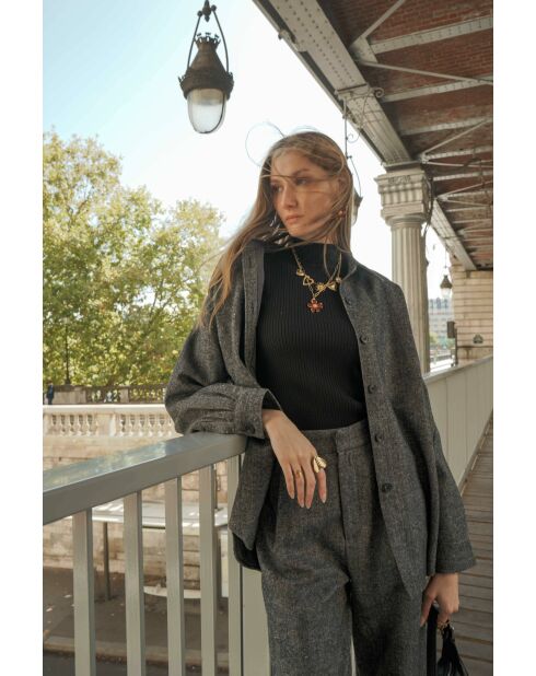Top Opale gris