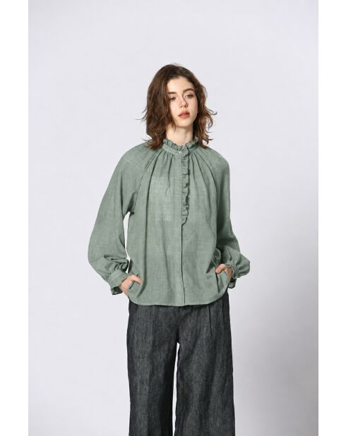 Chemise Néphélie verte